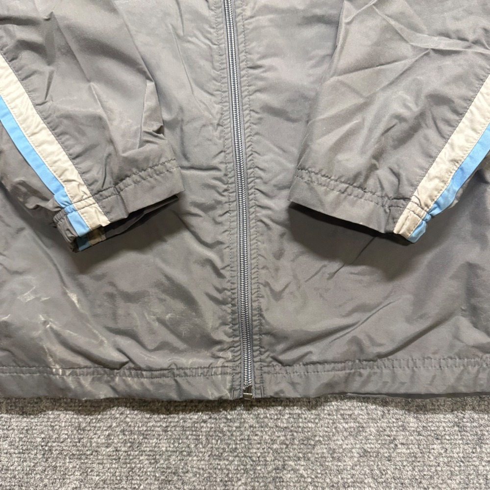 VTG Nike Nylon Jacket Men's L Longsleeve rack Jacket Baby Blue Gray Y2K 90s - Picture 7 of 12